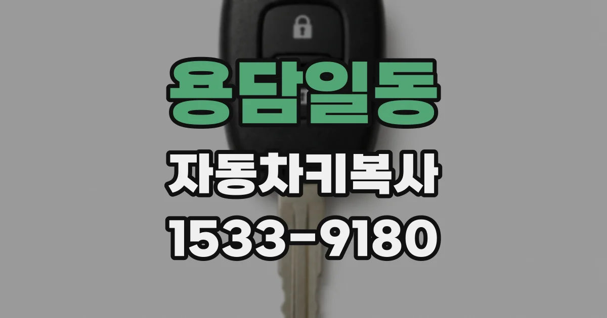 용담일동 자동차키복사