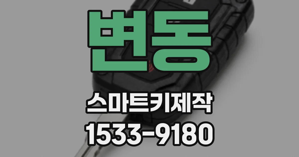 변동 스마트키제작