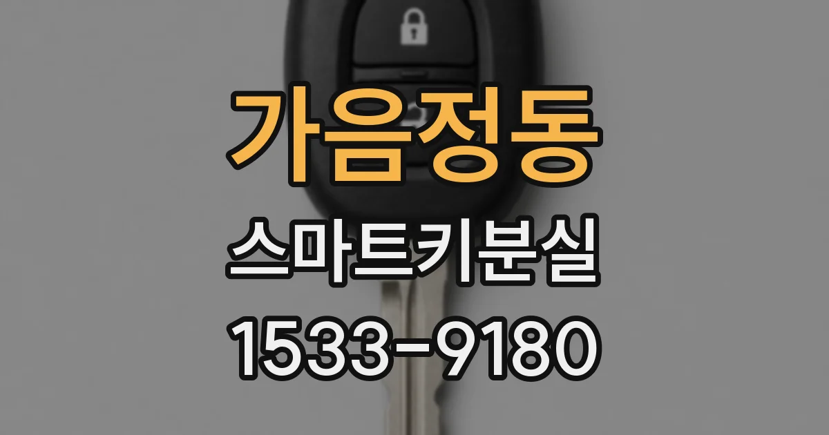 가음정동 스마트키분실