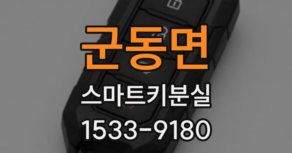 군동면 스마트키분실