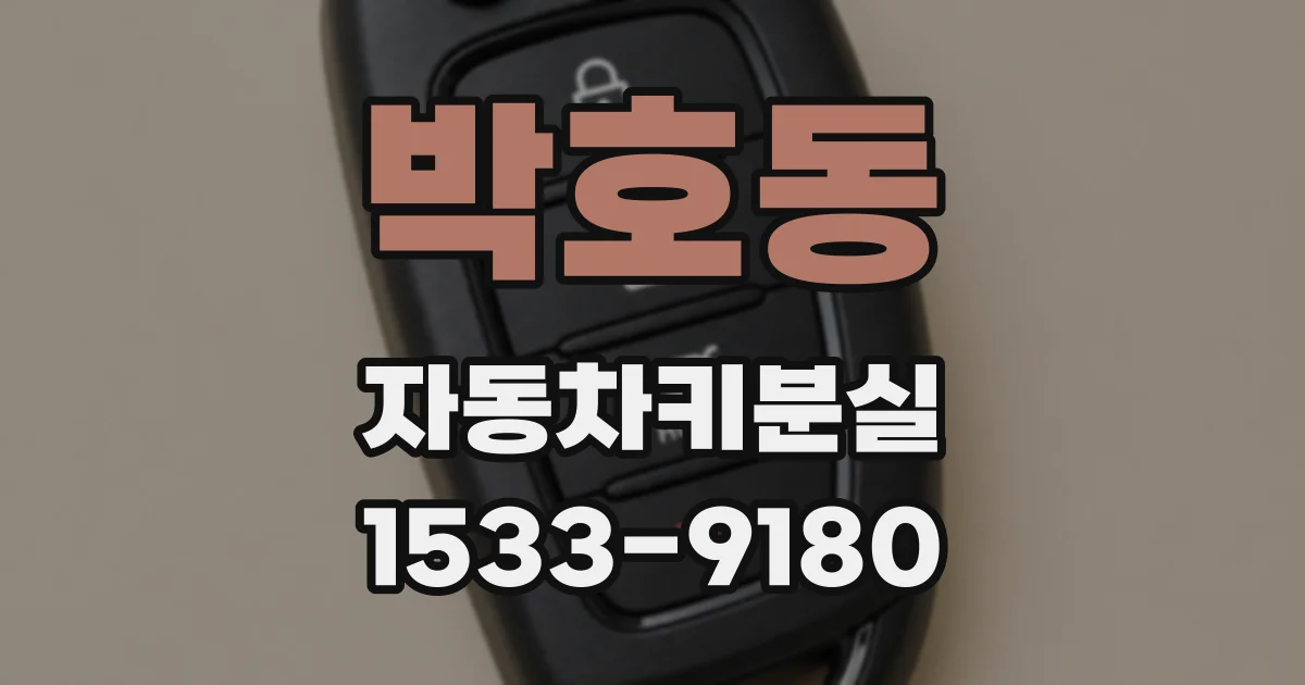 박호동 자동차키분실