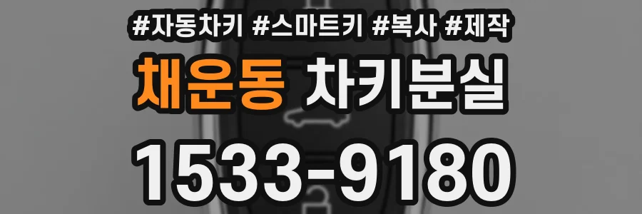 채운동 차키분실