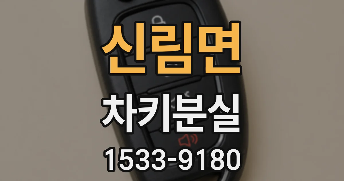 신림면 차키분실