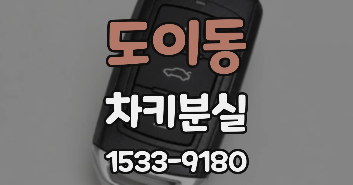 도이동 차키분실