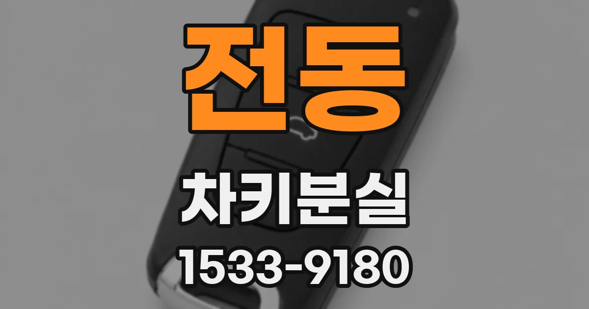 전동 차키분실