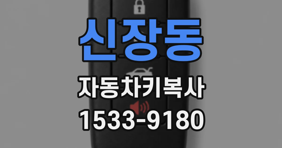 신장동 자동차키복사