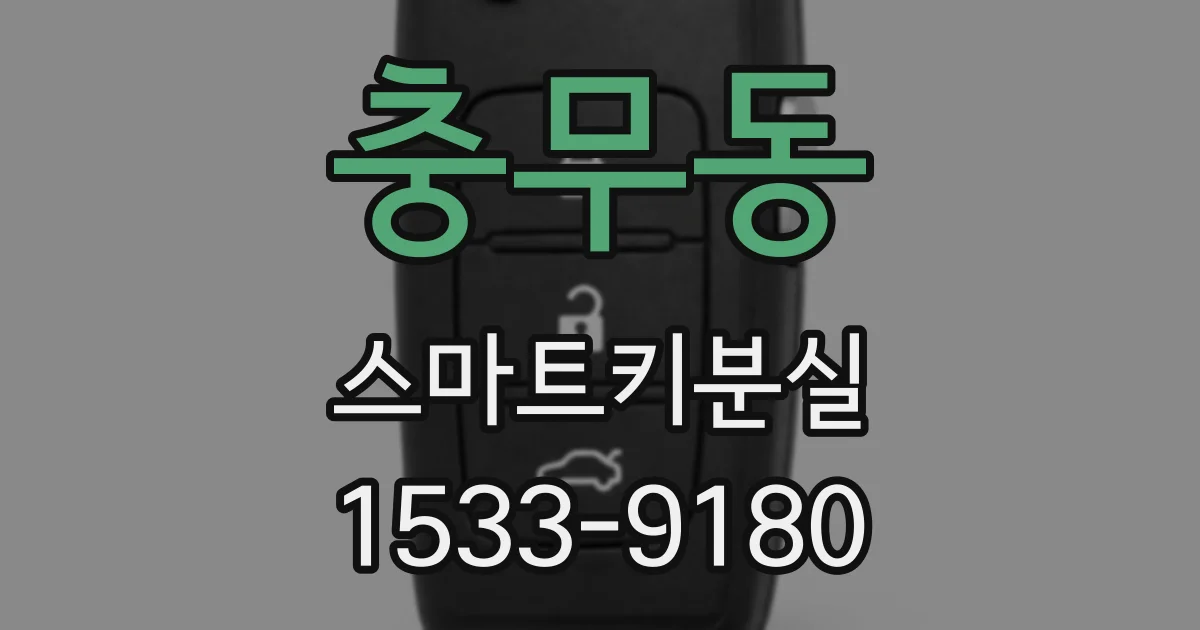 충무동 스마트키분실