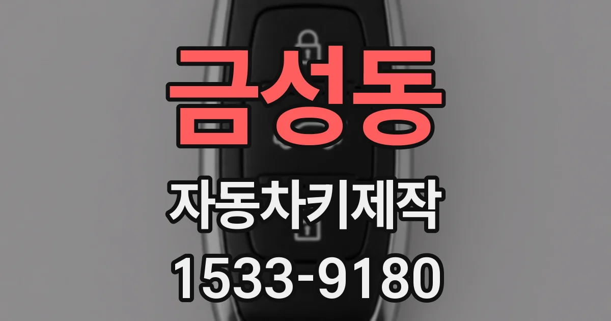 금성동 자동차키제작