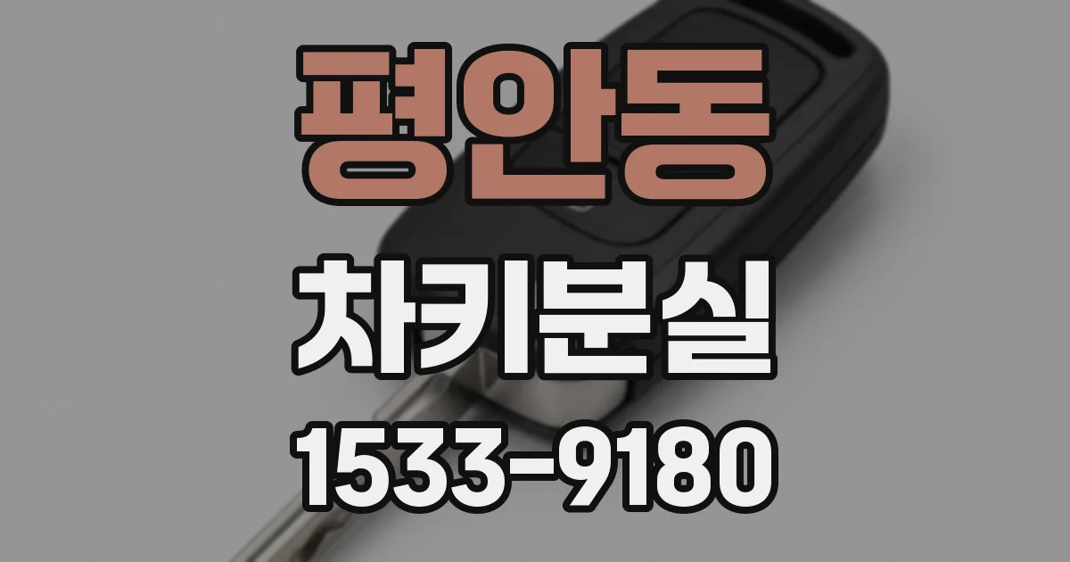 평안동 차키분실