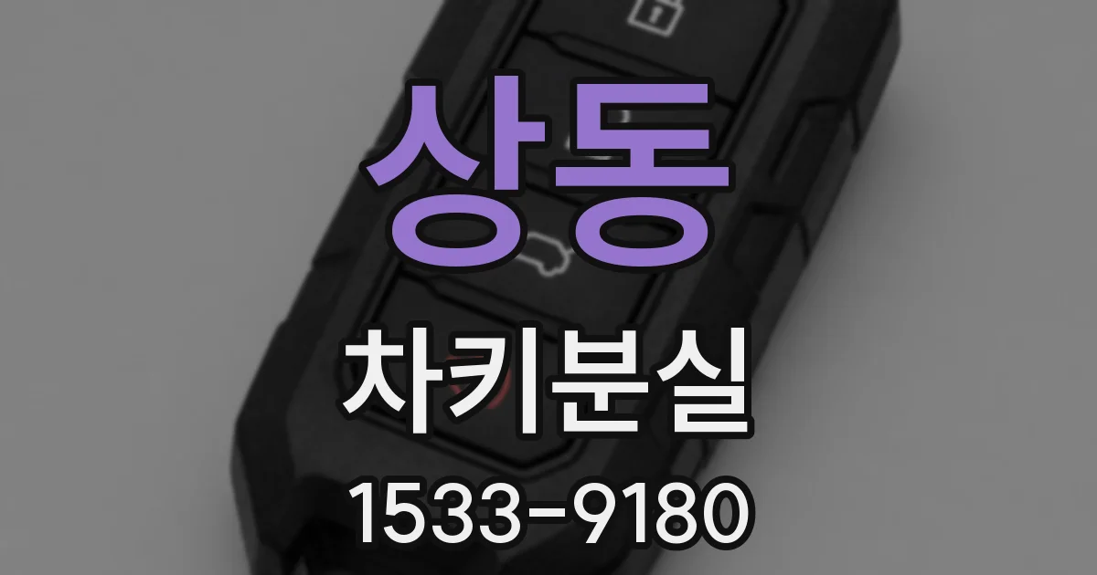 상동 차키분실