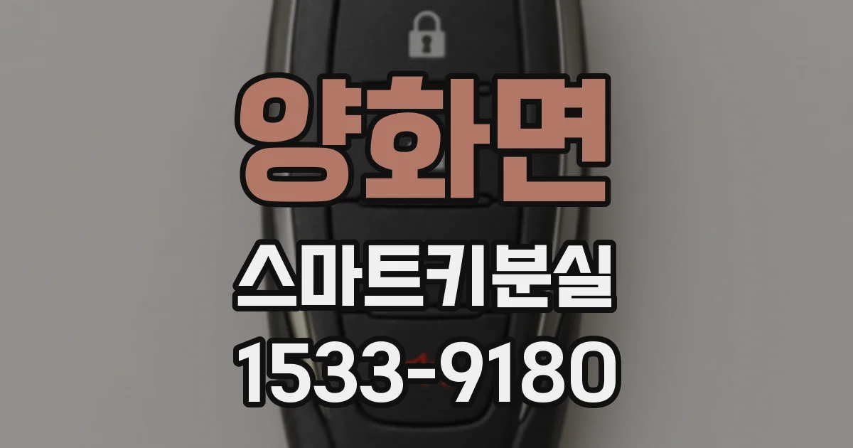 양화면 스마트키분실