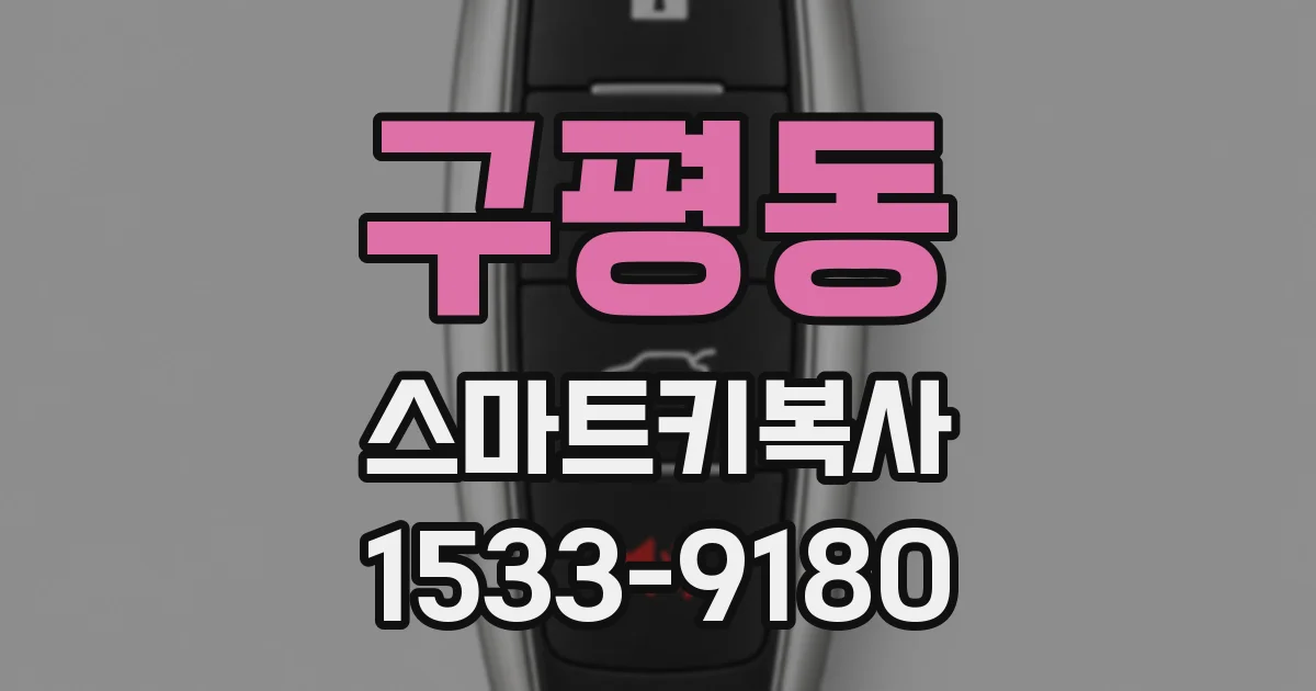 구평동 스마트키복사