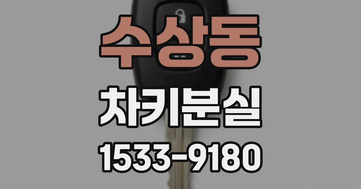 수상동 차키분실