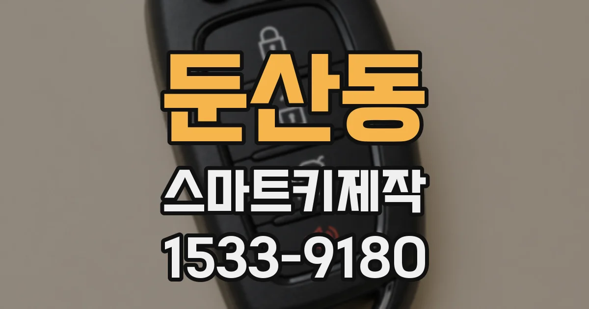 둔산동 스마트키제작