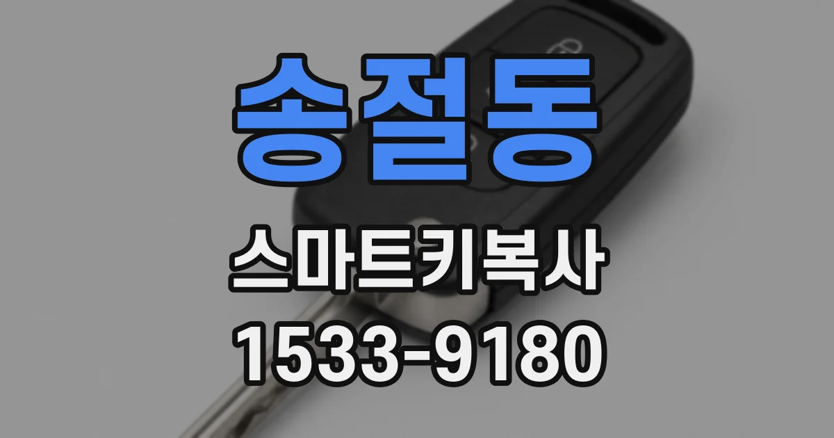송절동 스마트키복사