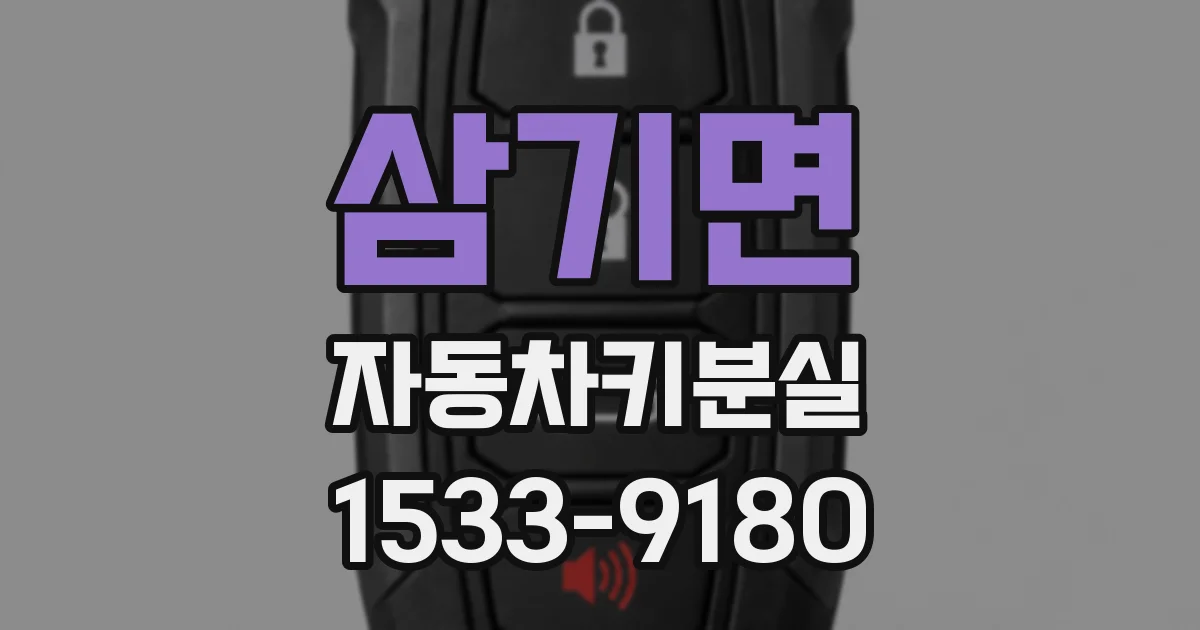 삼기면 자동차키분실