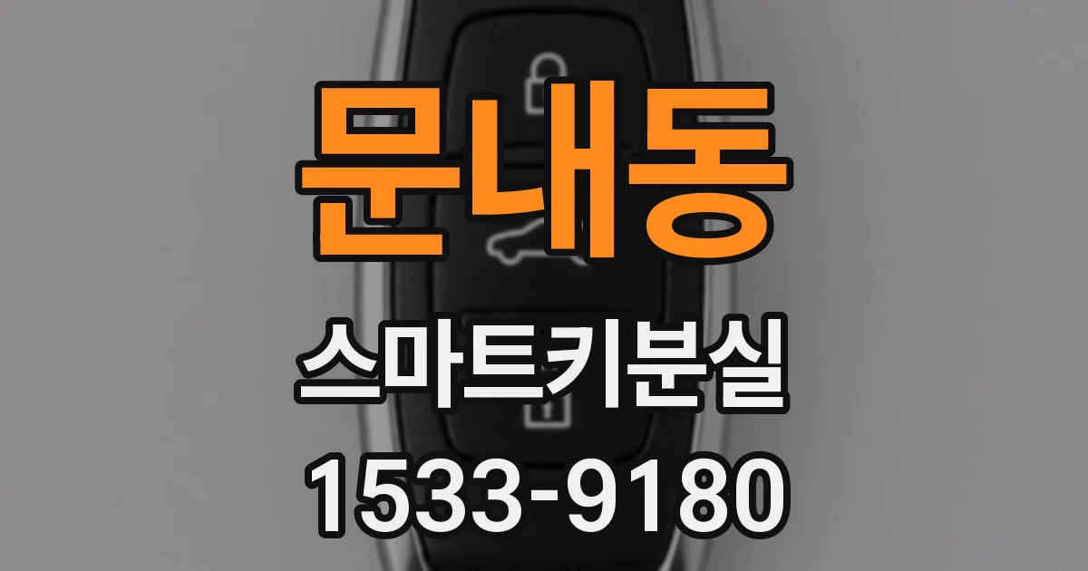 문내동 스마트키분실