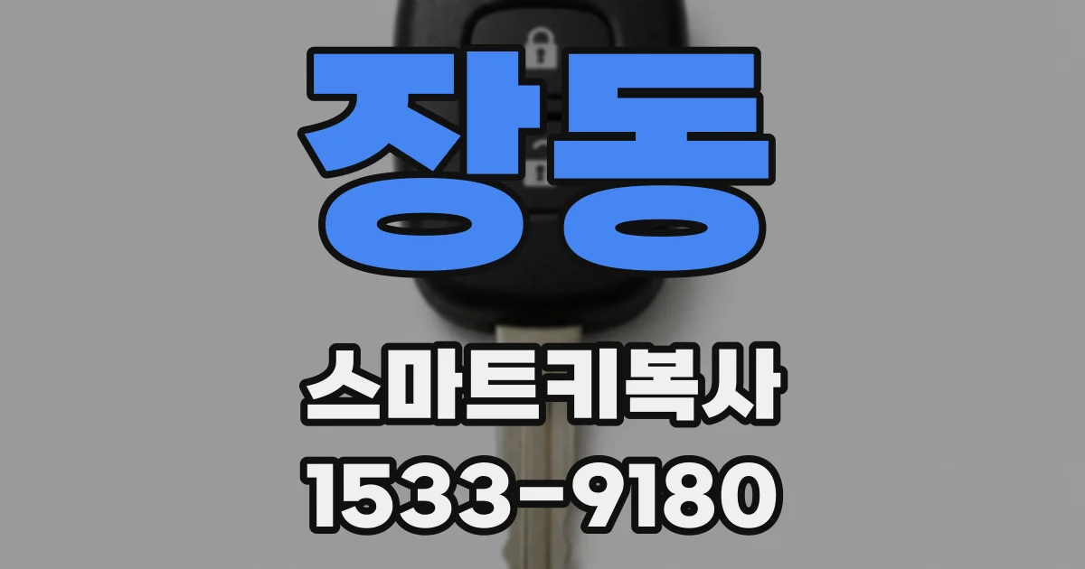 장동 스마트키복사