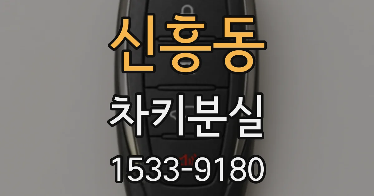 신흥동 차키분실