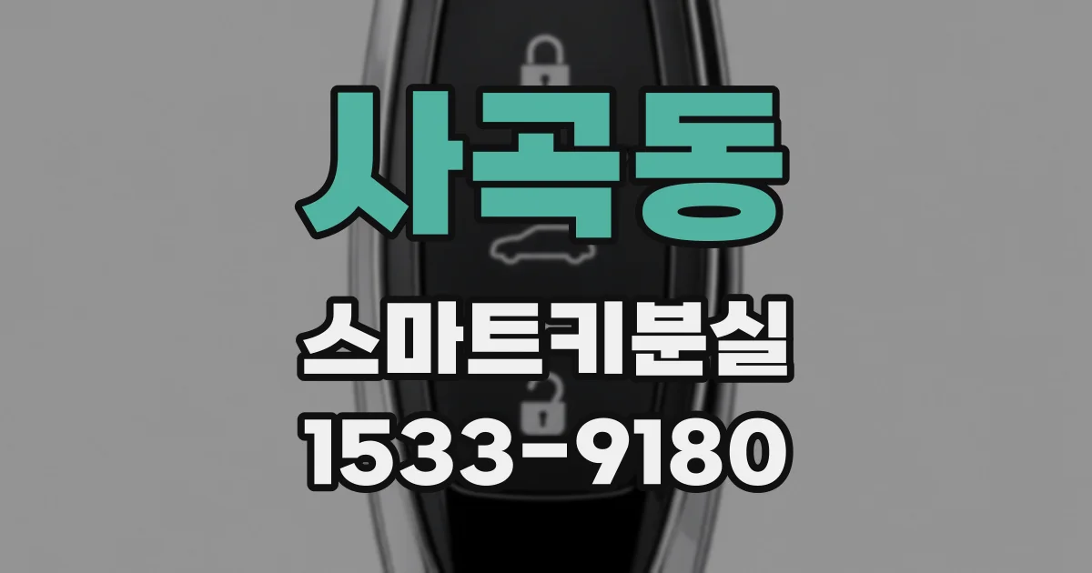 사곡동 스마트키분실