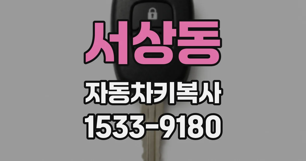 서상동 자동차키복사