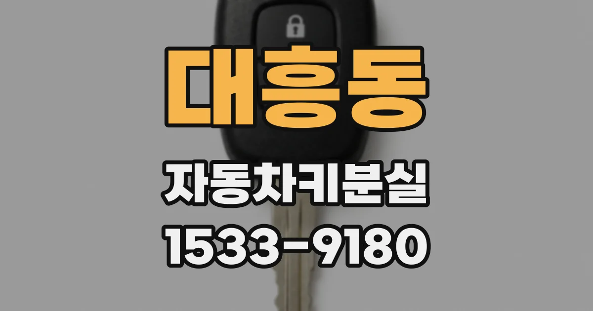 대흥동 자동차키분실