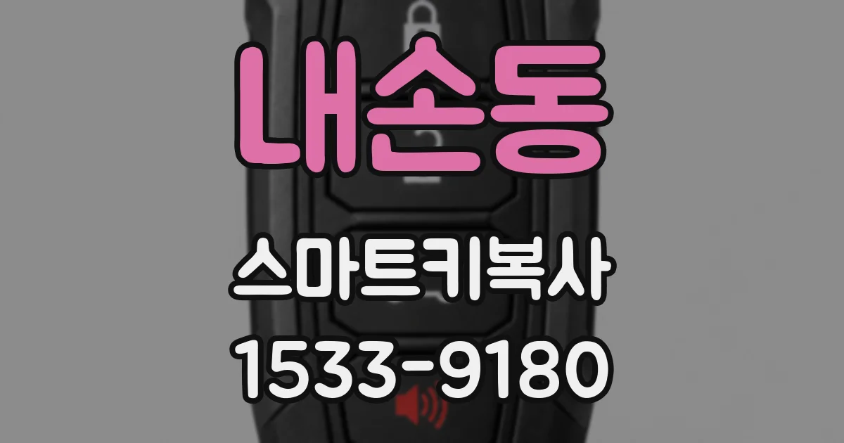 내손동 스마트키복사