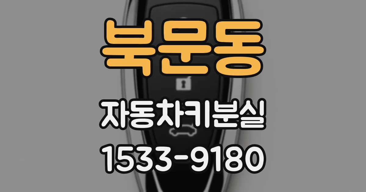 북문동 자동차키분실