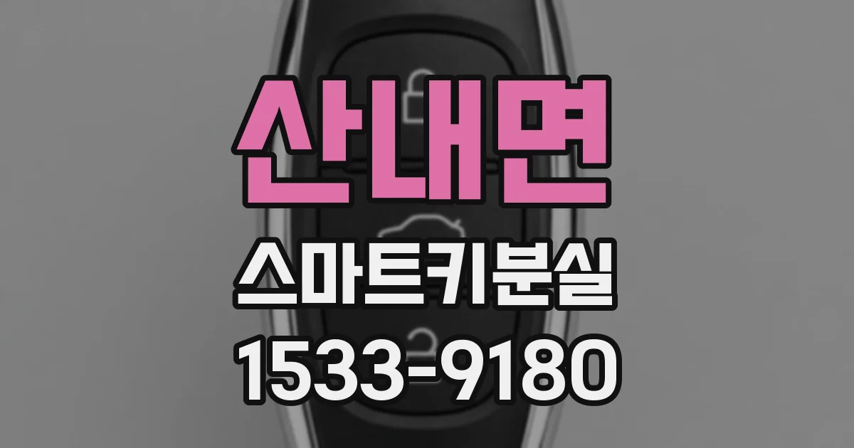 산내면 스마트키분실