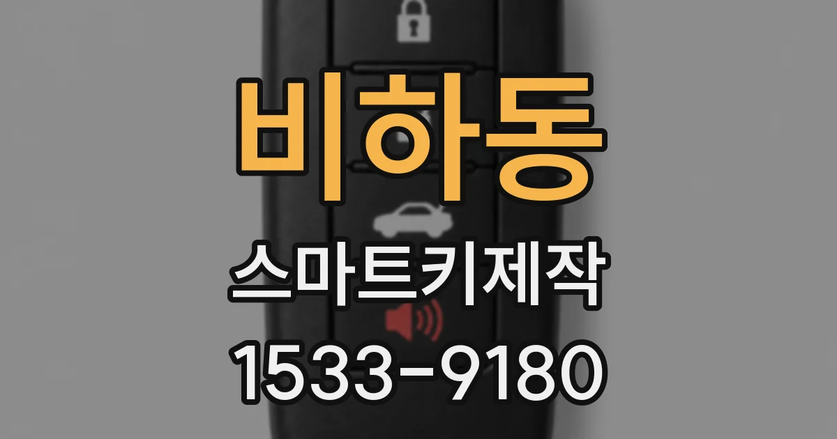 비하동 스마트키제작