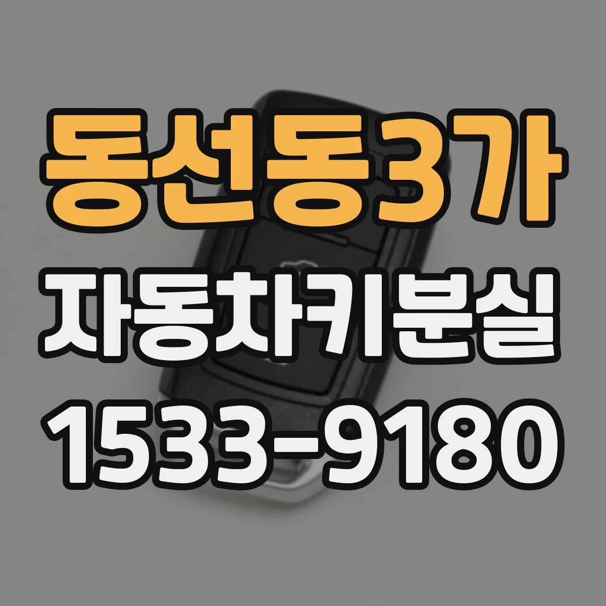 동선동3가 자동차키분실