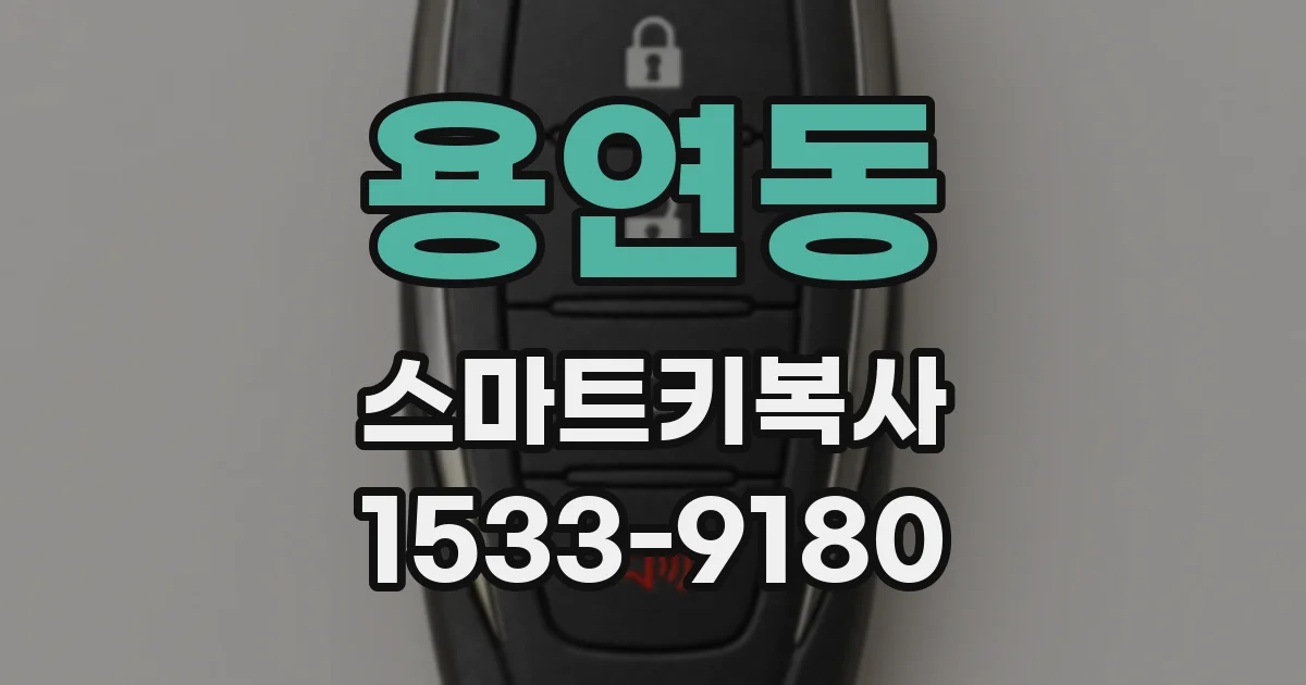용연동 스마트키복사