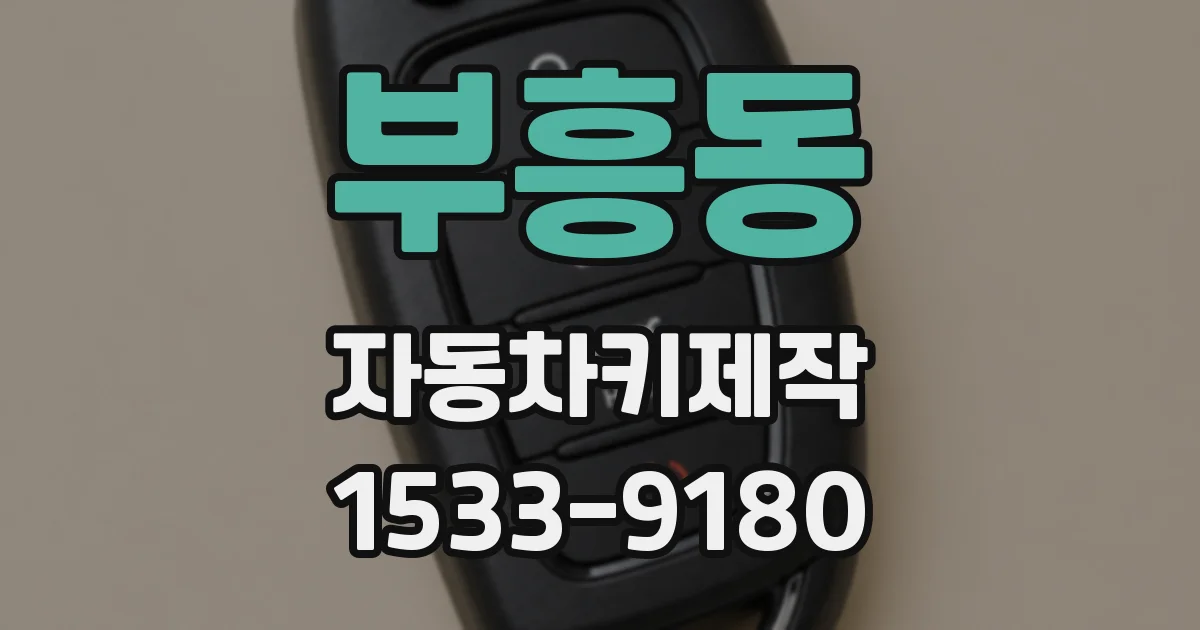 부흥동 자동차키제작