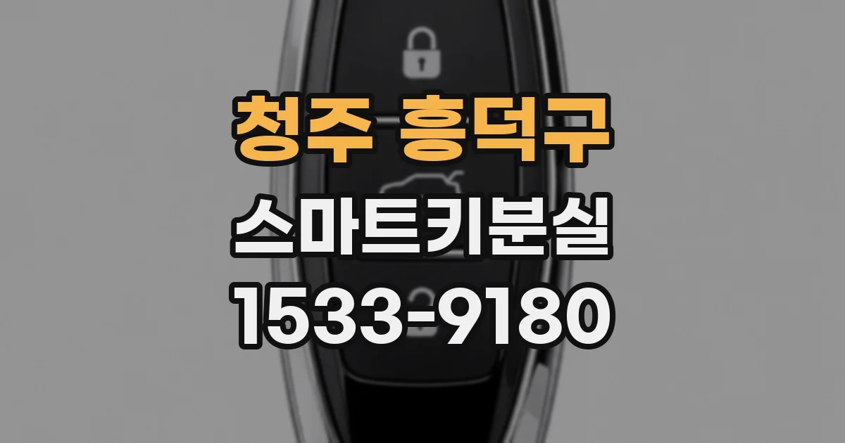 청주 흥덕구 스마트키분실