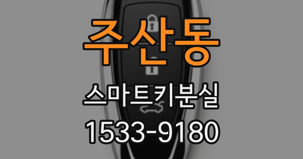주산동 스마트키분실