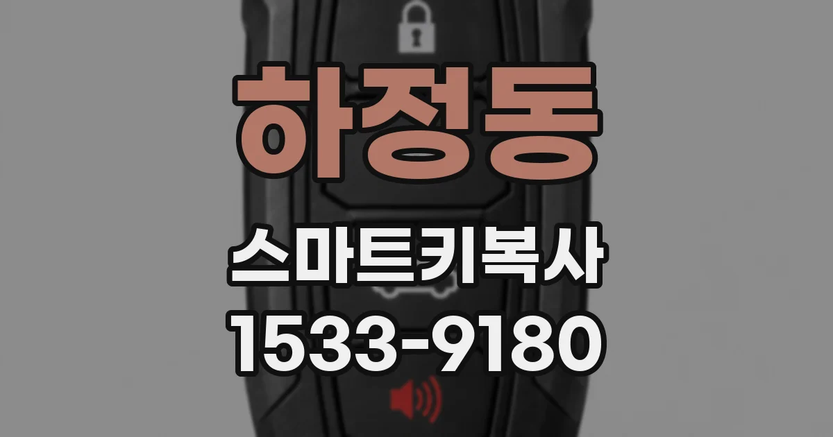하정동 스마트키복사