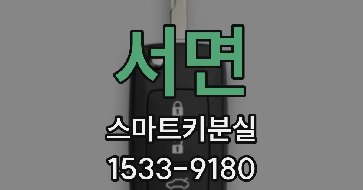 서면 스마트키분실