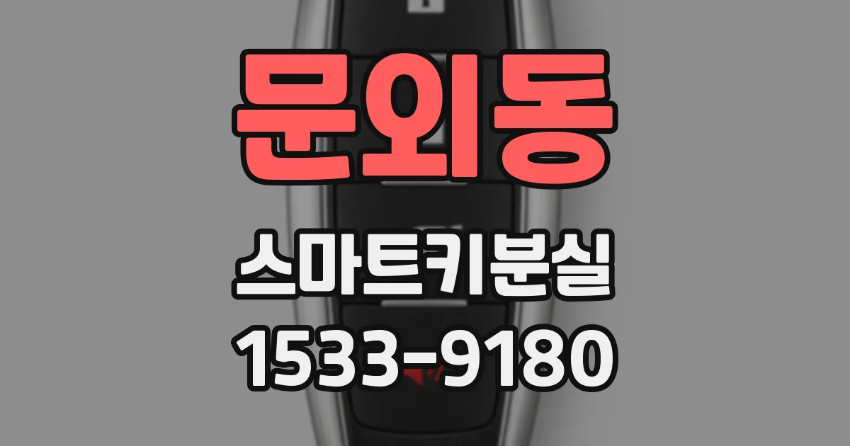 문외동 스마트키분실