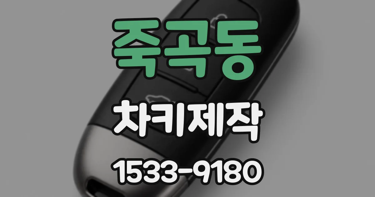 죽곡동 차키제작