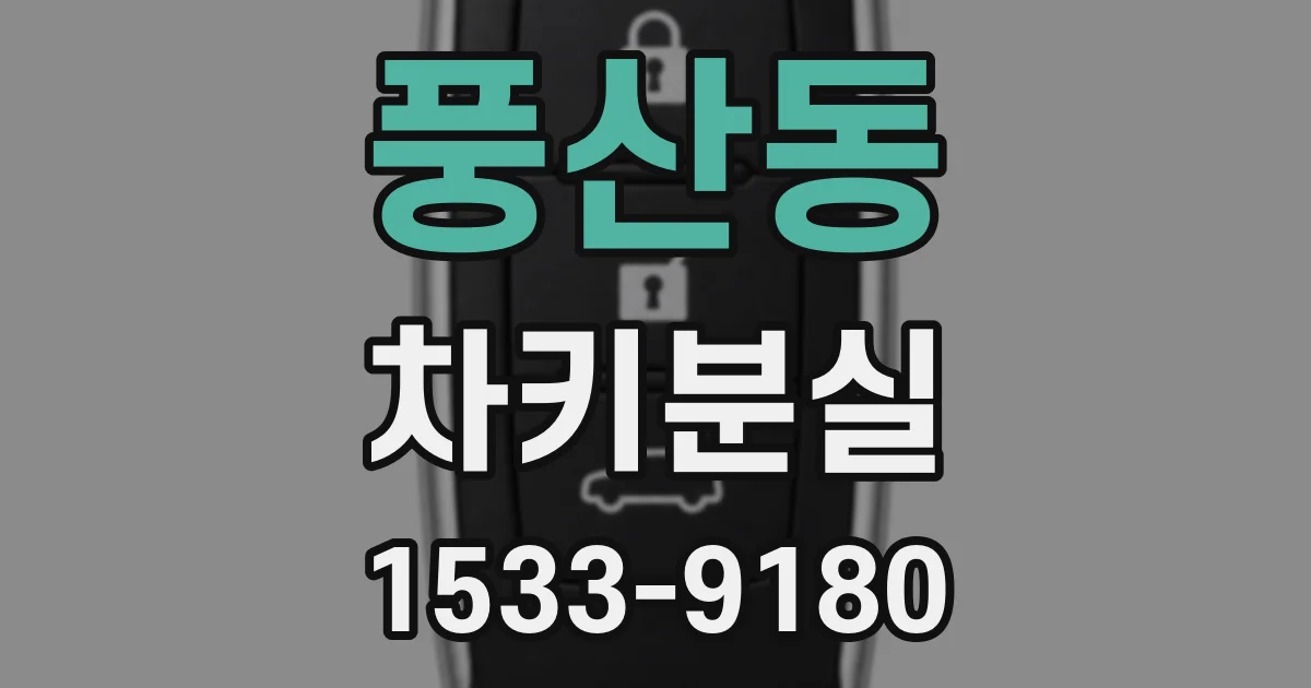 풍산동 차키분실