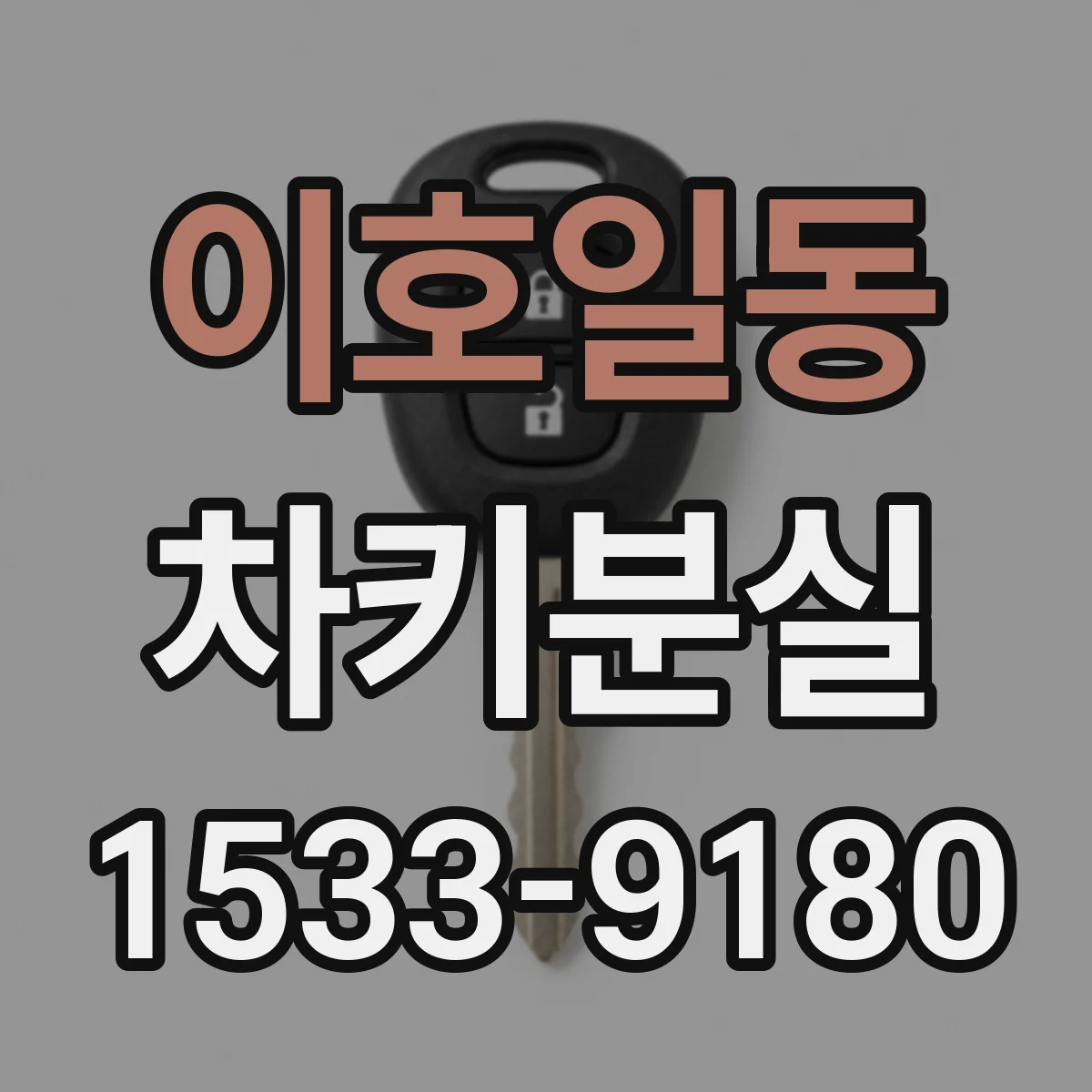 이호일동 차키분실