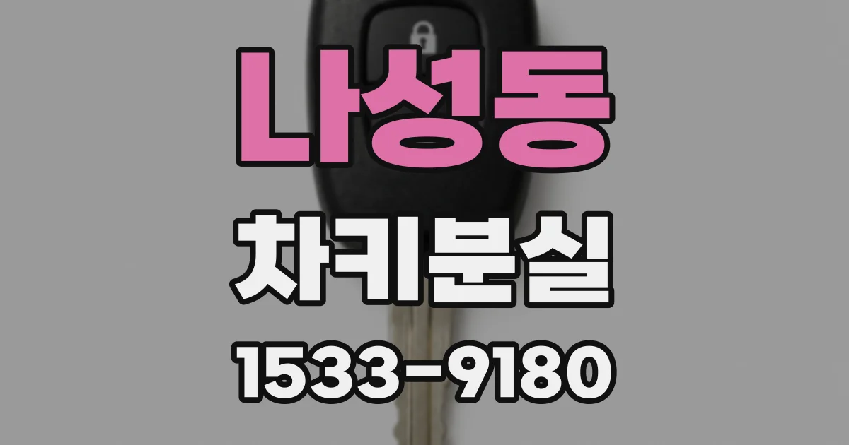 나성동 차키분실