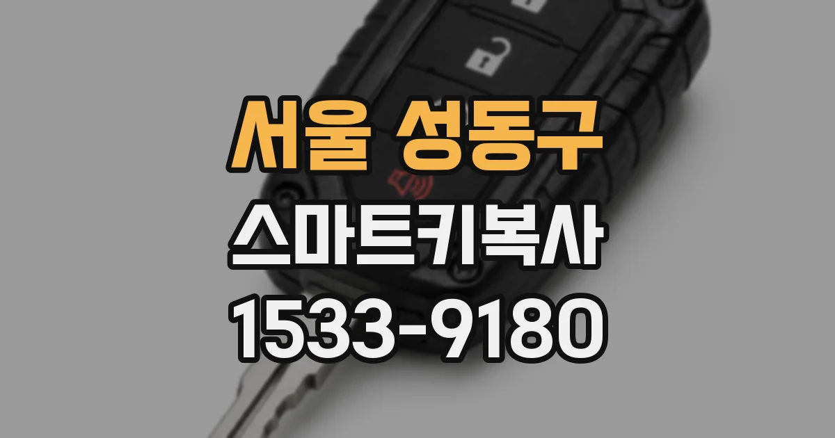 서울 성동구 스마트키복사