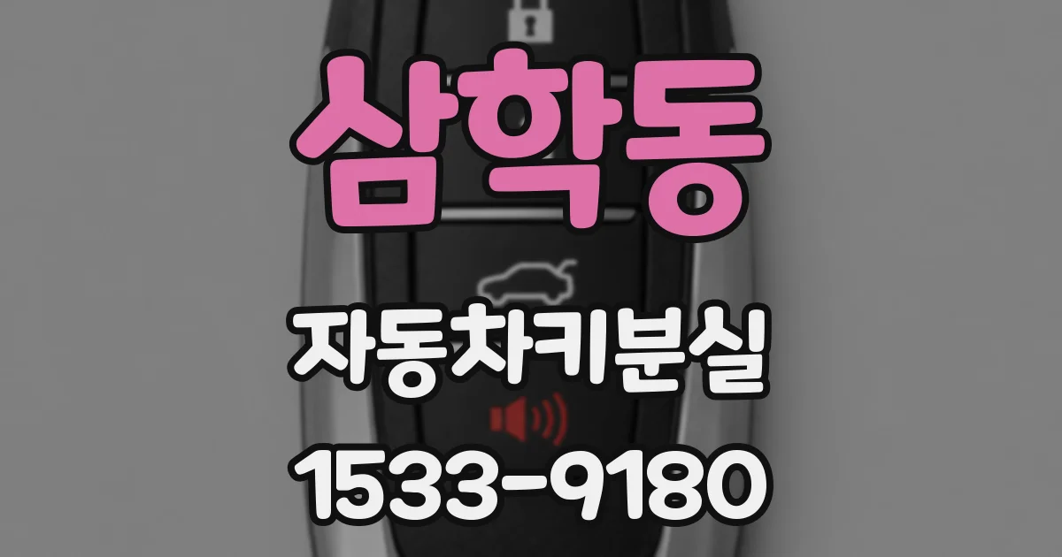 삼학동 자동차키분실