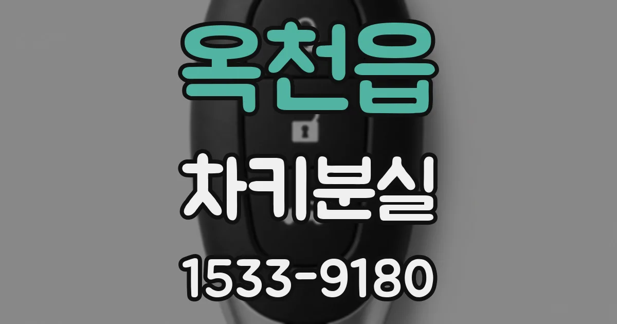 옥천읍 차키분실