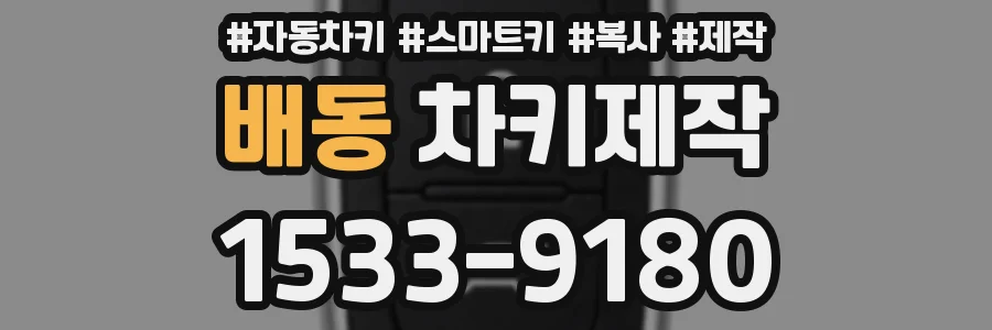 배동 차키제작