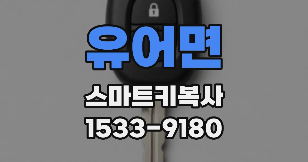 유어면 스마트키복사