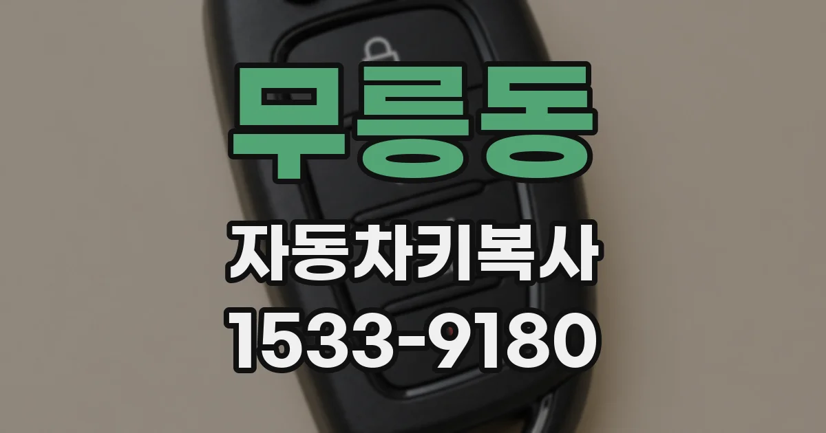 무릉동 자동차키복사