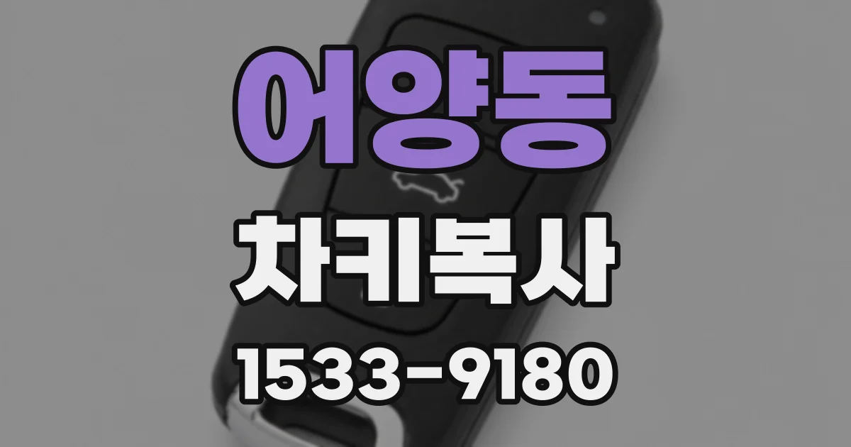 어양동 차키복사