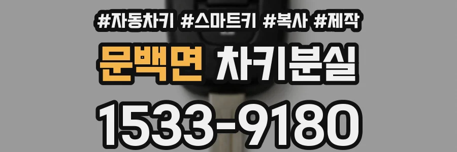문백면 차키분실